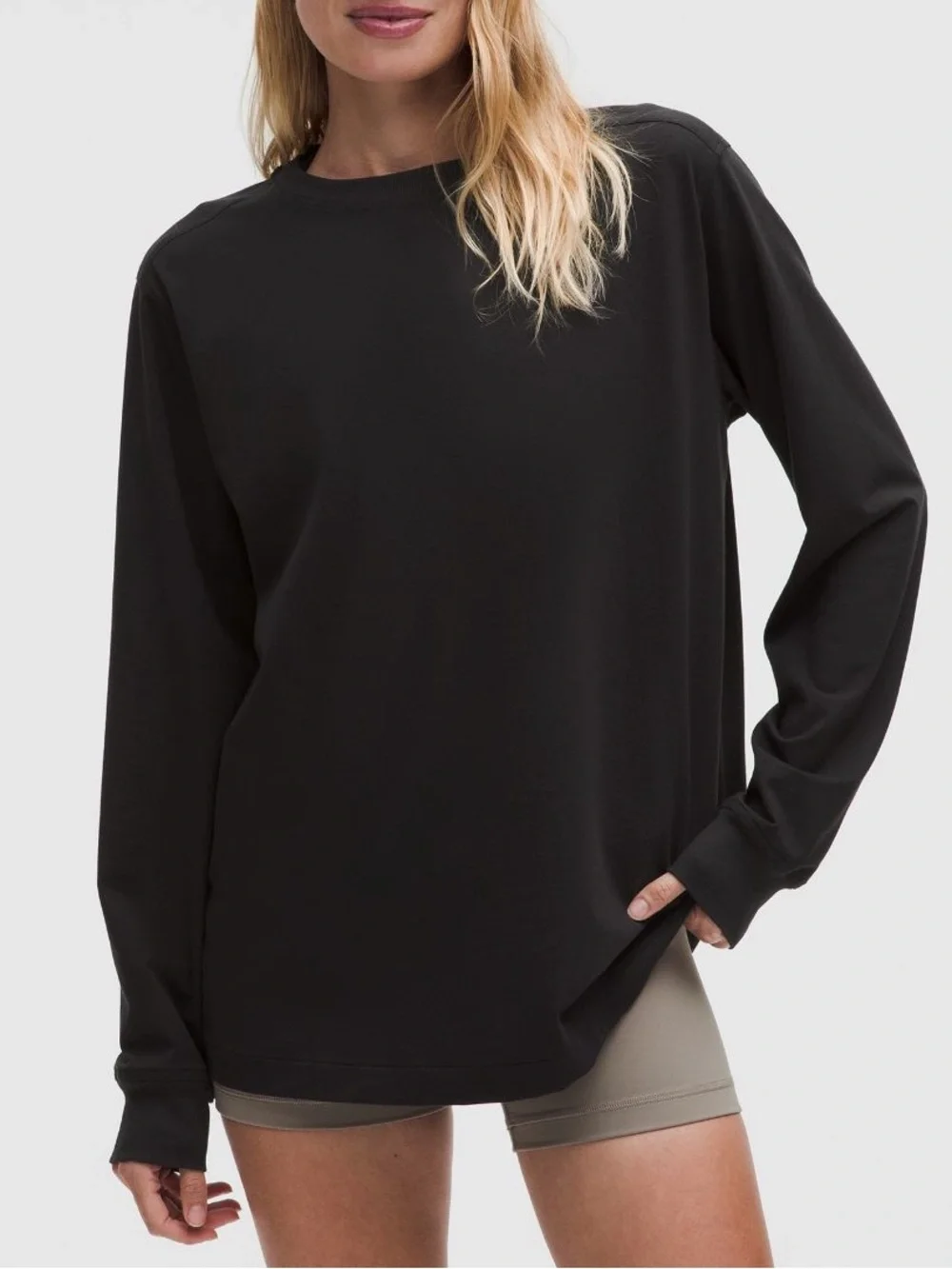 Lululemon All Yours Long Sleeve in Black (Size 4)